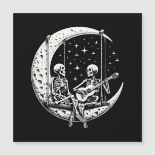 Skeleton Couple Moon Guitar