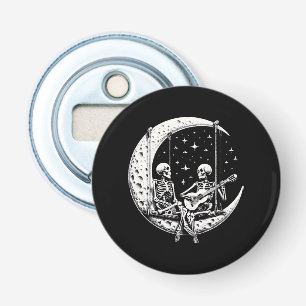 Skeleton Couple Moon Guitar Bottle Opener
