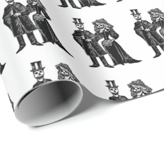 Skeleton Couple - Wrapping Paper (Customise)