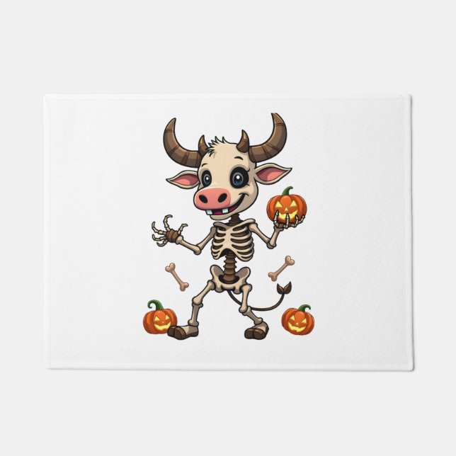 Skeleton Cow Parade Doormat (Front)