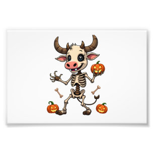 Skeleton Cow Parade Photo Print