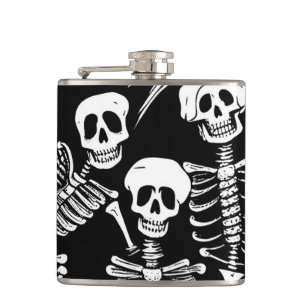 Skeleton Crew Hip Flask