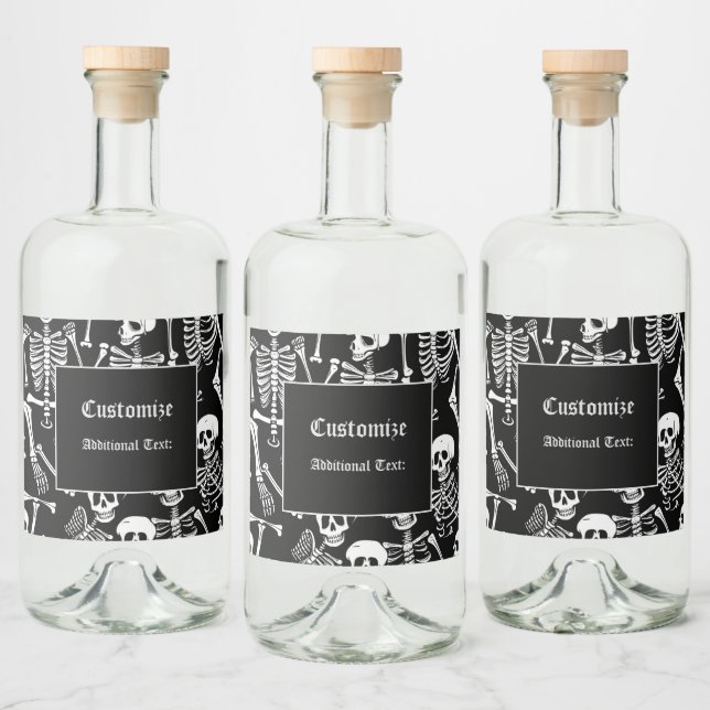Skeleton Crew Liquor Bottle Label (Bottles)