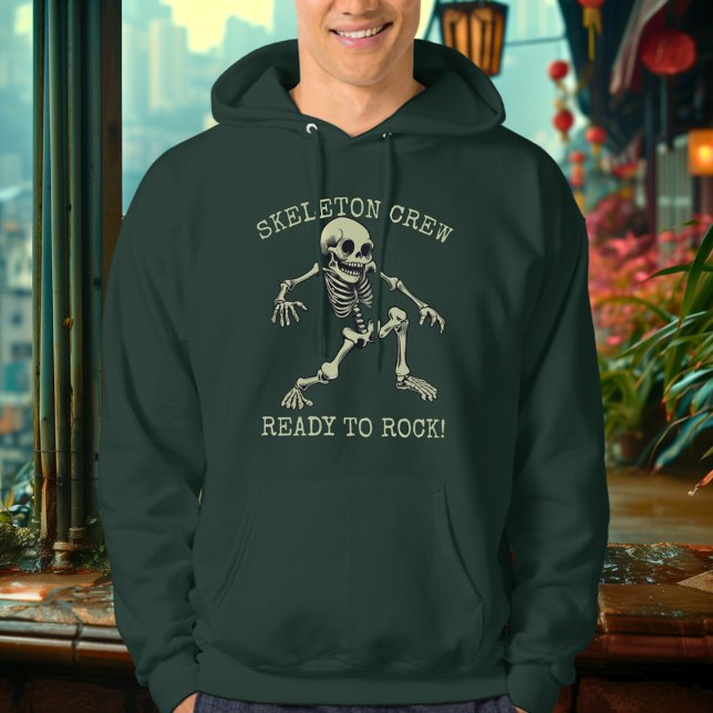Skeleton Crew Ready to Rock! - Rockin' Skeleton Hoodie (Creator Uploaded)