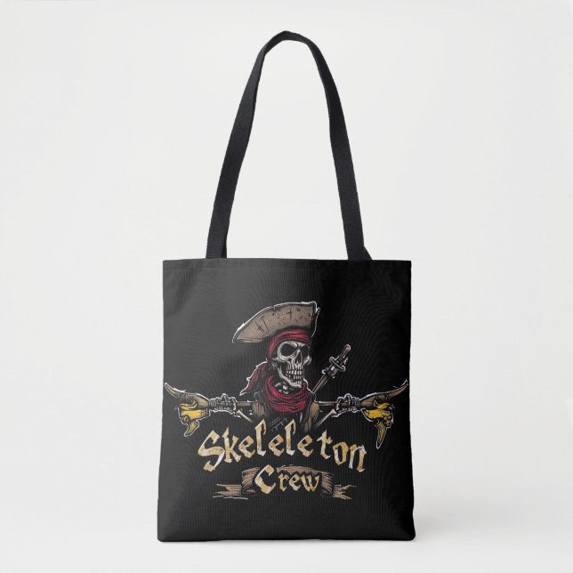 Skeleton Crew Tote Bag (Front)