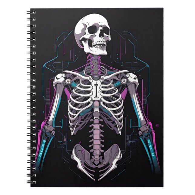 Skeleton Cyber  Notebook (Front)