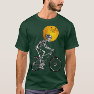 Skeleton Cycling Bicycle Bike Halloween Costume  T-Shirt