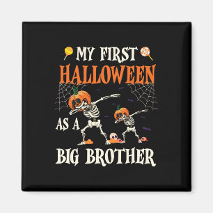 Skeleton Dabbin Together My First Halloween As A B Magnet