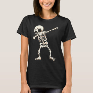 Skeleton Dabbing Funny Halloween Monster T-Shirt