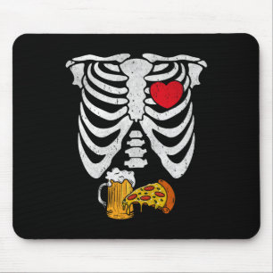Skeleton Dad Halloween Pregnancy Couples Costumes  Mouse Pad