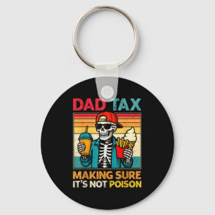 Skeleton dad tax making sure not poison father's key ring