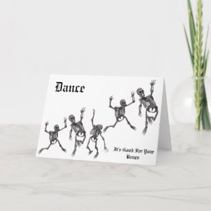 Skeleton Dance Card