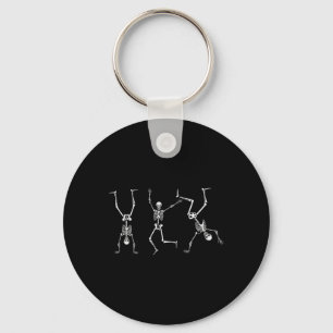 Skeleton Dance Challenge Halloween Scary Skeleton Key Ring