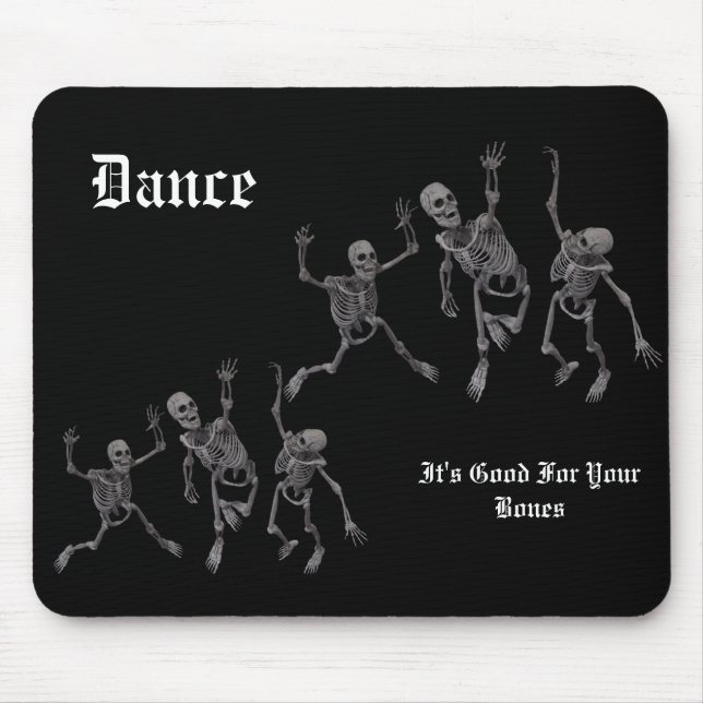 Skeleton Dance Mouse Pad (Front)