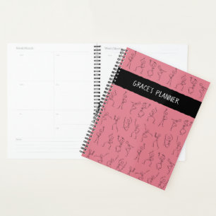 Skeleton Dance planner - green