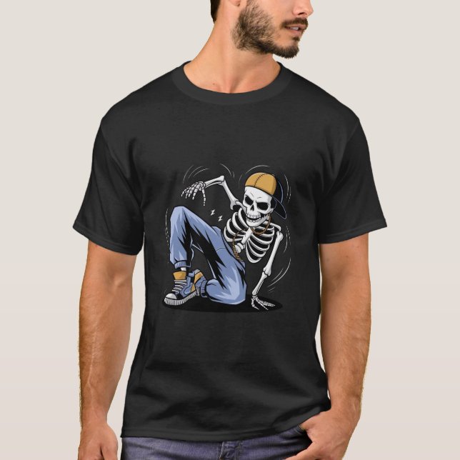 Skeleton Dancer Trend Cool T-shirt (Front)