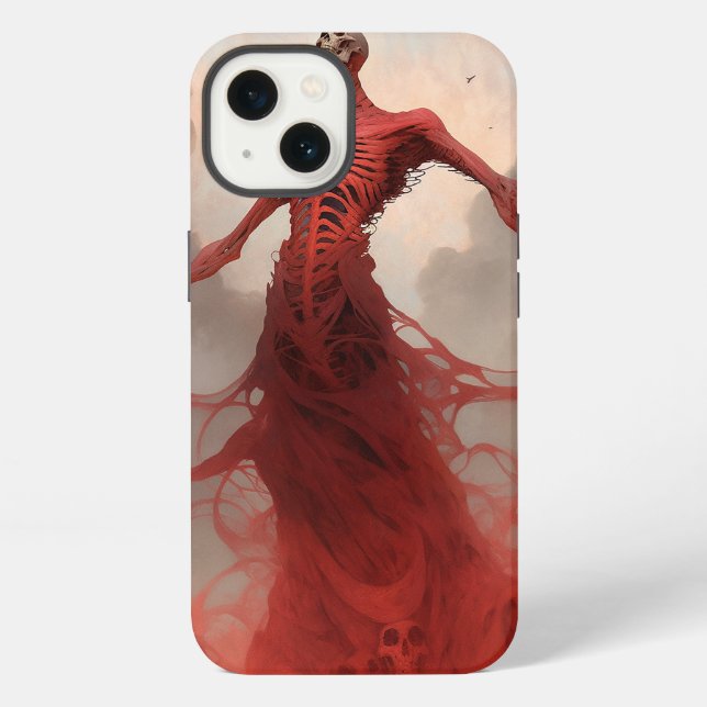 Skeleton Demon Creature Dark Fantasy Horror iPhone Case (Back)