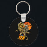 Skeleton Dinosaur Halloween Pumpkin For Boys Kids  Key Ring<br><div class="desc">Skeleton Dinosaur Halloween Pumpkin For Boys Kids Halloween</div>