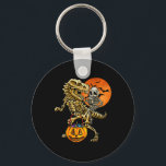 Skeleton Dinosaur Halloween Pumpkin For Boys Kids  Key Ring<br><div class="desc">Skeleton Dinosaur Halloween Pumpkin For Boys Kids Halloween</div>