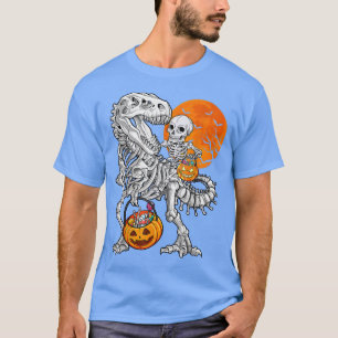 Skeleton Dinosaur T re Boys Halloween Mummy Funny  T-Shirt