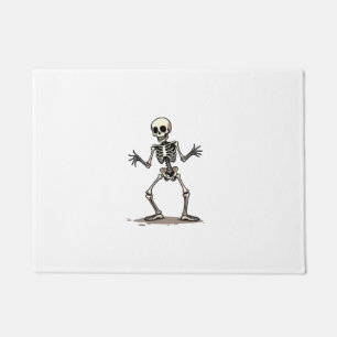 Skeleton Doing the Dab � Funny Halloween Dance Shi Doormat