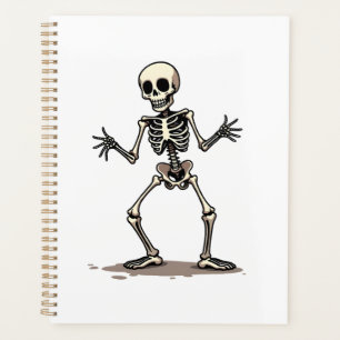 Skeleton Doing the Dab � Funny Halloween Dance Shi Planner