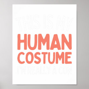 Skeleton Drabbing Dance Halloween  Poster