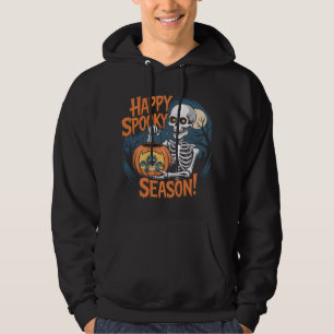 Skeleton & Dragon Halloween Art Hoodie