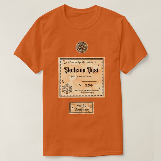 Skeleton Dust Potion T-Shirt (Design Front)