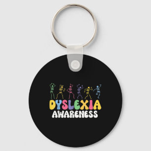Skeleton Dyslexia Awareness Dyslexia Mental Health Key Ring
