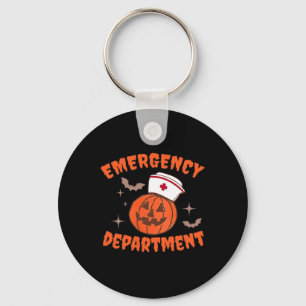 Skeleton Er Nurse Emergency Department Halloween D Key Ring