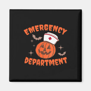 Skeleton Er Nurse Emergency Department Halloween D Magnet