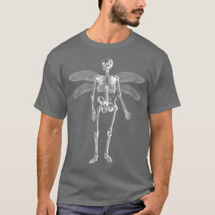 Skeleton Fairy Grunge Fairycore Aesthetic Gothic C T-Shirt