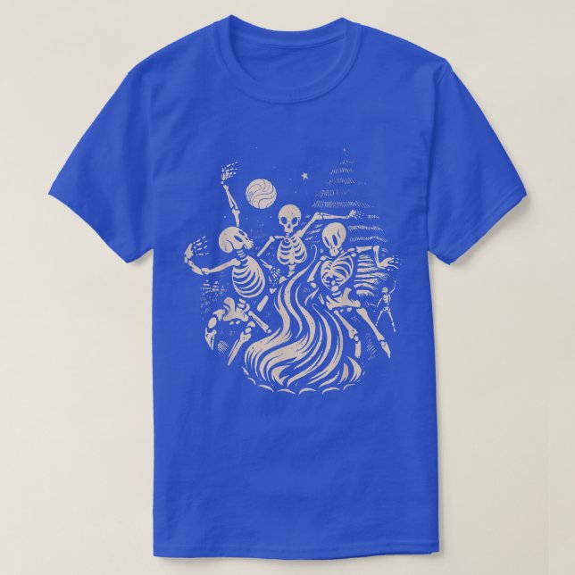 Skeleton Fire Scary Night Halloween Graphic  T-Shirt (Design Front)