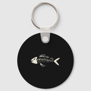 Skeleton Fish Bone Collectors Key Ring