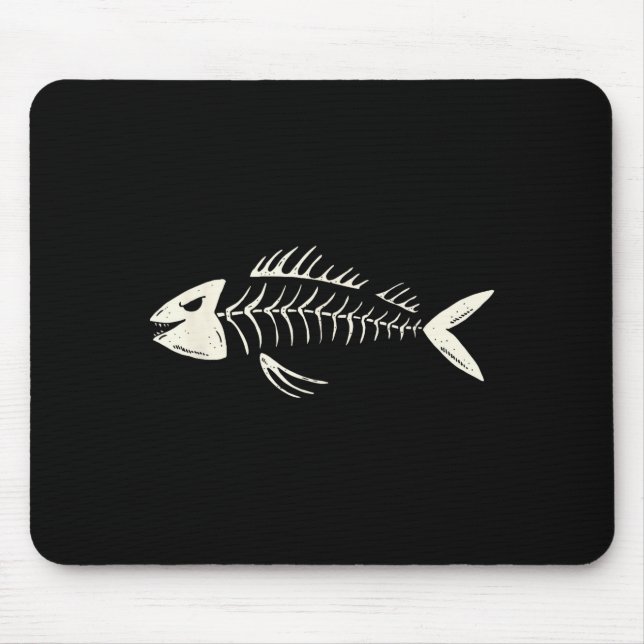 Skeleton Fish Bone Collectors  Mouse Pad (Front)