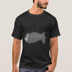 Skeleton Fish Bones Halloween T-Shirt