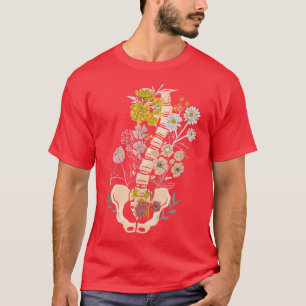 Skeleton Floral Cottagecore Aesthetic Fairycore Fa T-Shirt