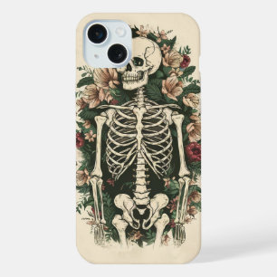 Skeleton Floral iPhone 15 Plus Case