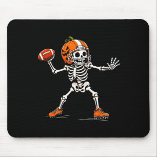 Skeleton football halloween costume boys kids mouse pad