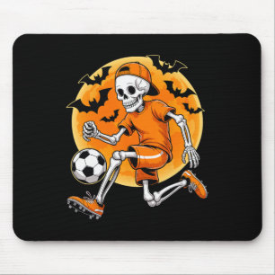 Skeleton Footbyll Men Boys Kids Halloween Soccer C Mouse Pad