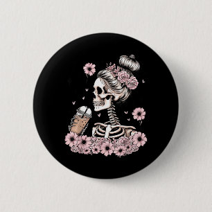 Skeleton Funny Costume Mum Women Halloween 6 Cm Round Badge