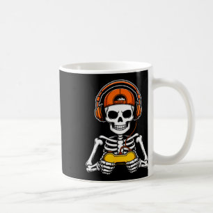 Skeleton Gamer Funny Halloween Gaming Controller S Coffee Mug