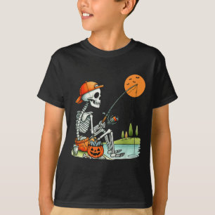 Skeleton Girl Drinking Coffee Peace Sign Graphic F T-Shirt