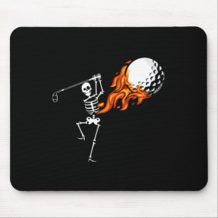 Skeleton Golf Funny Halloween Costume Golfing Spor Mouse Pad