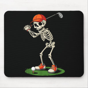 Skeleton Golf Halloween Costume Funny Boys Toddler Mouse Pad