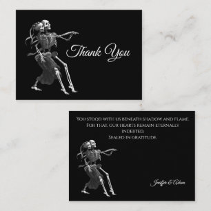 Skeleton Gothic AlternativeHalloween wedding Card