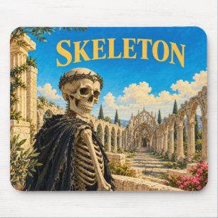Skeleton, Gothic Fantasy Monster Mouse Pad