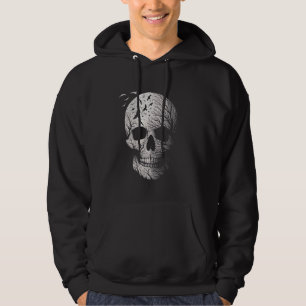 Skeleton Gothic Graphic Horror Skull Halloween Tha Hoodie