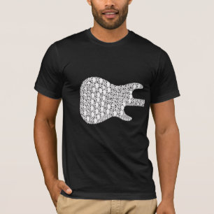 Skeleton Guitar_Front and Back T-Shirt